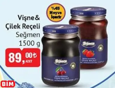 SEĞMEN VİŞNE& ÇİLEK REÇELİ SEĞMEN VİŞNE& ÇİLEK REÇELİ